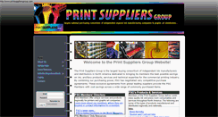 Desktop Screenshot of printsuppliersgroup.com
