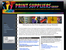 Tablet Screenshot of printsuppliersgroup.com